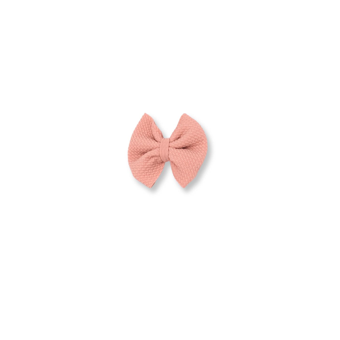 Baby & Toddler Bow | Clip in Hairbow | Handmade Bullet Bow | Medium Bow | Dusty Rose | FINAL SALE