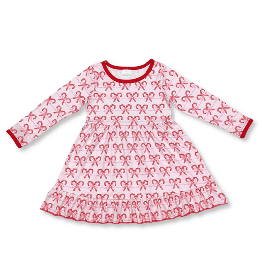 Toddler Dress | Sizes 6-12m  to 5/6T | Candy Canes