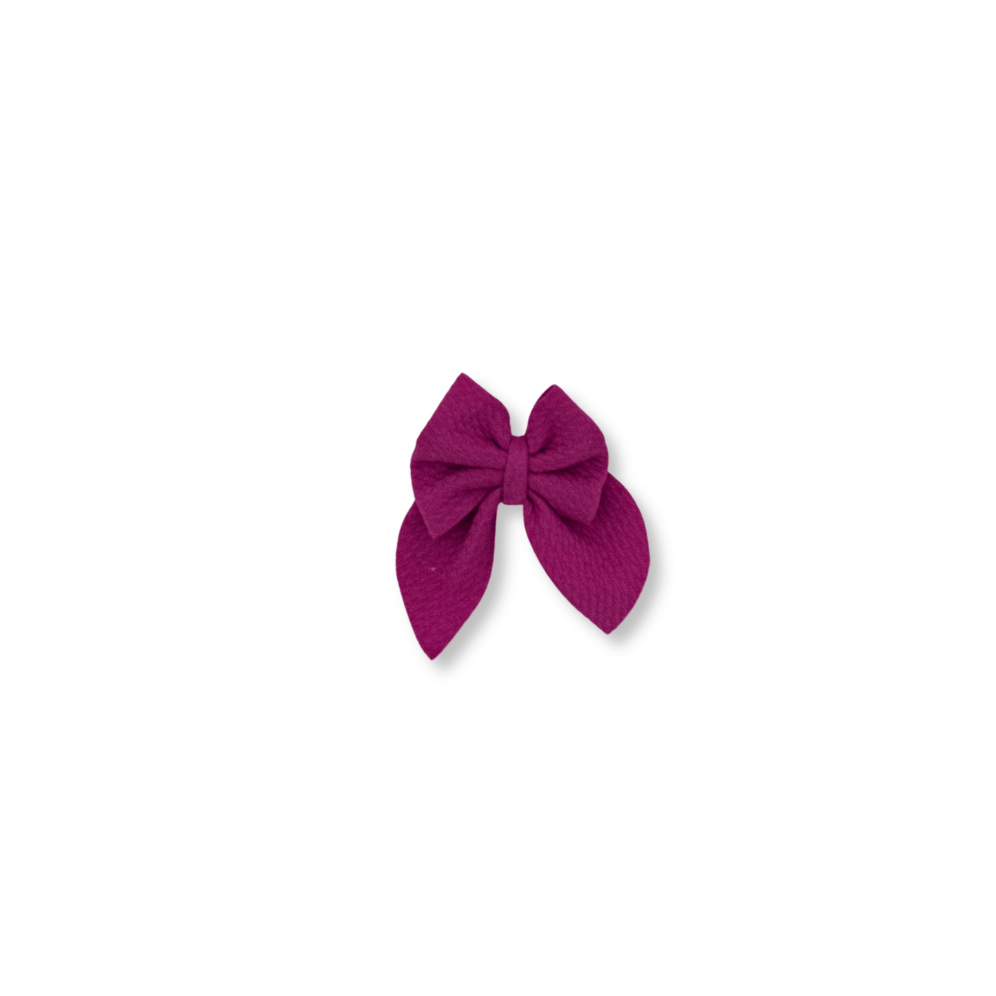 Sailor Bow | Clip in Hairbow | Handmade Bullet Bow | Small Bow | Magenta | FINAL SALE