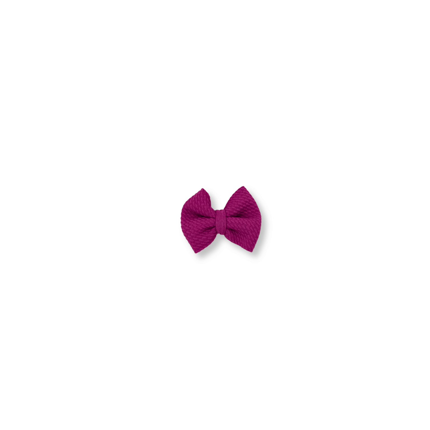 Baby & Toddler Bow | Clip in Hairbow | Handmade Bullet Bow | Small Bow | Magenta | FINAL SALE