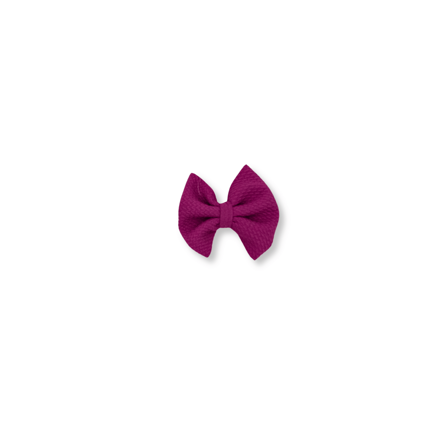 Baby & Toddler Bow | Clip in Hairbow | Handmade Bullet Bow | Medium Bow | Magenta | FINAL SALE