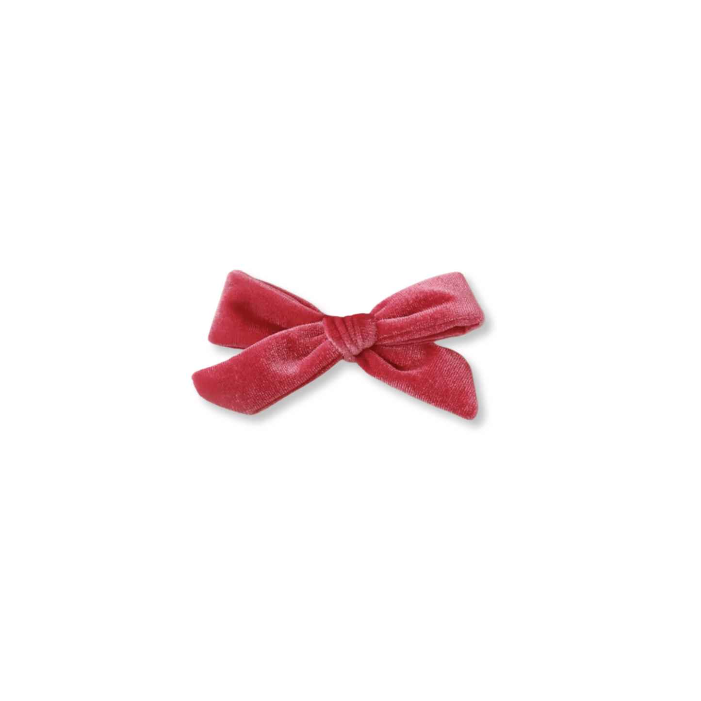 Baby & Toddler Bow | Clip in Hairbow | Velvet | Medium Bow | Dark Pink | FINAL SALE