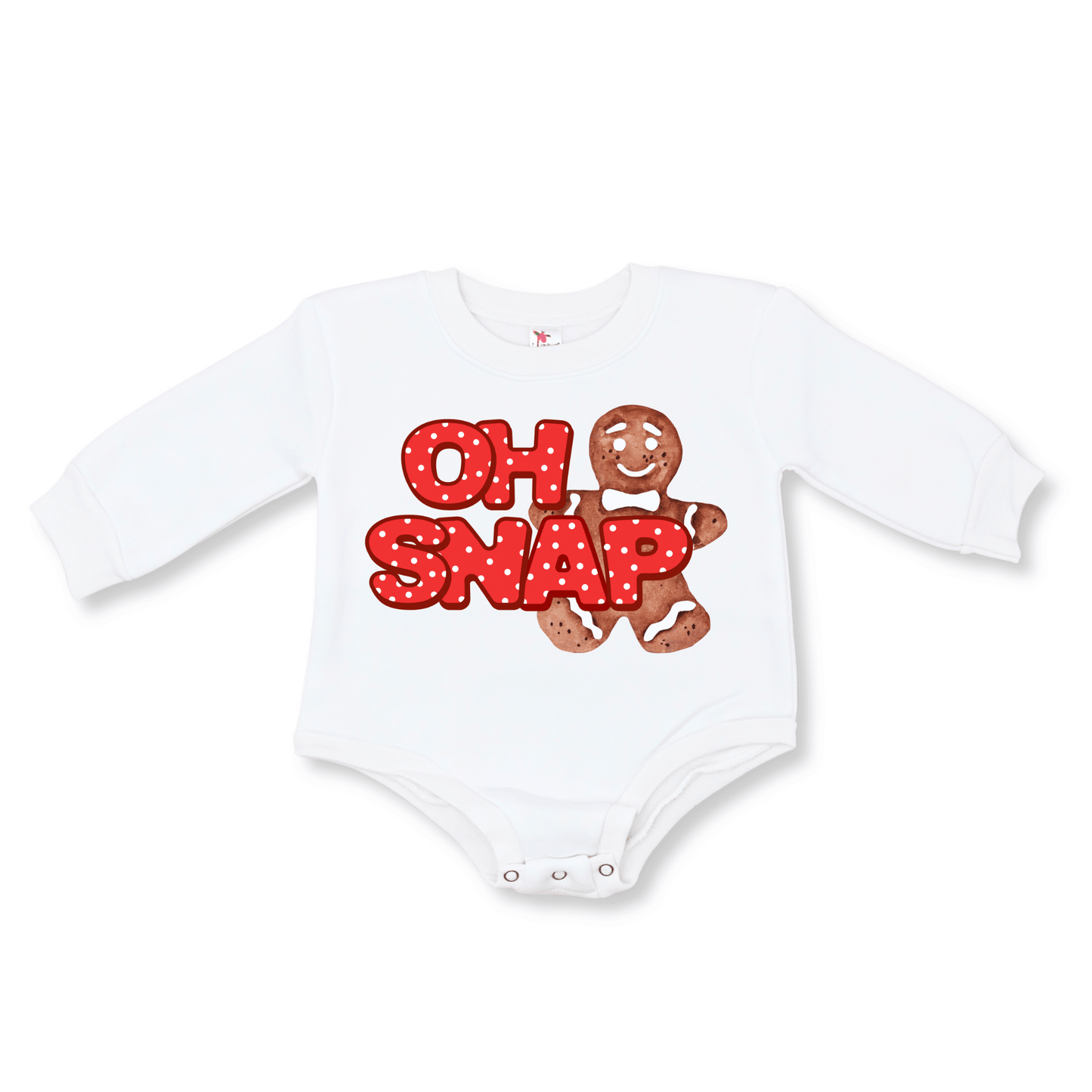 Baby & Toddler Girl's & Boy's Bubble Romper | Fleece | Sizes 0-3m to 12-18m | Oh Snap | FINAL SALE