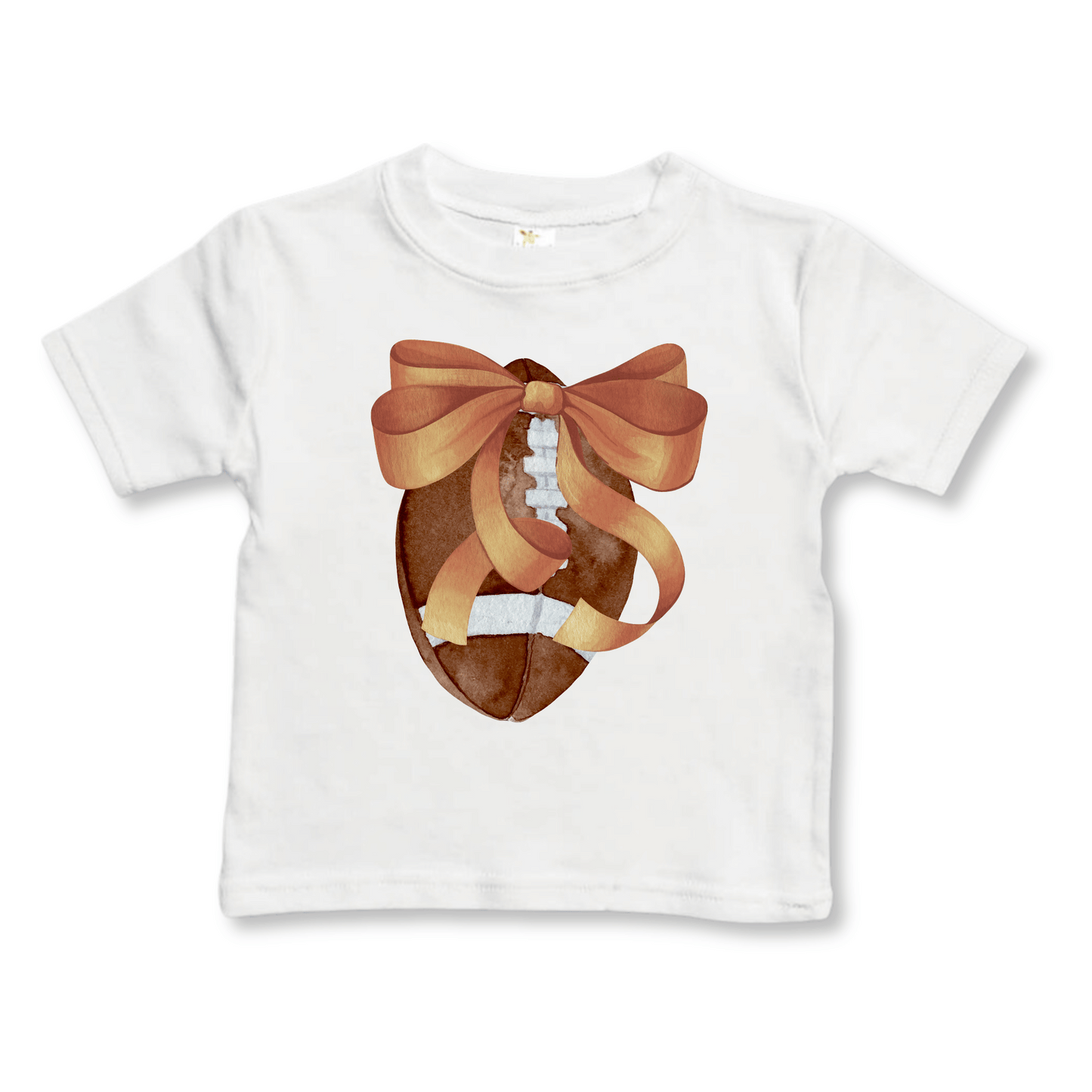 Toddler T-shirt | Sizes 2T to 5/6T | Football Bow