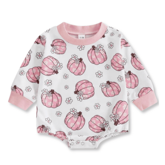Baby & Toddler Romper | Sizes 3-6m up to 12-18m | Pink Pumpkins