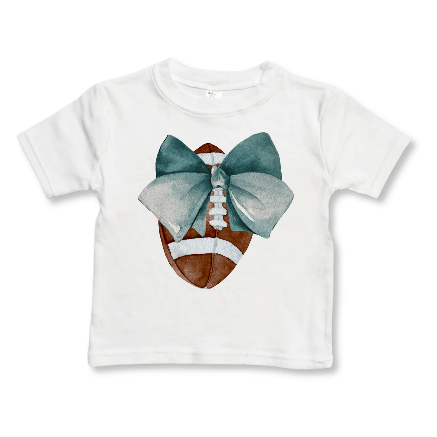 Toddler T-shirt | Sizes 2T to 5/6T | Football Bow