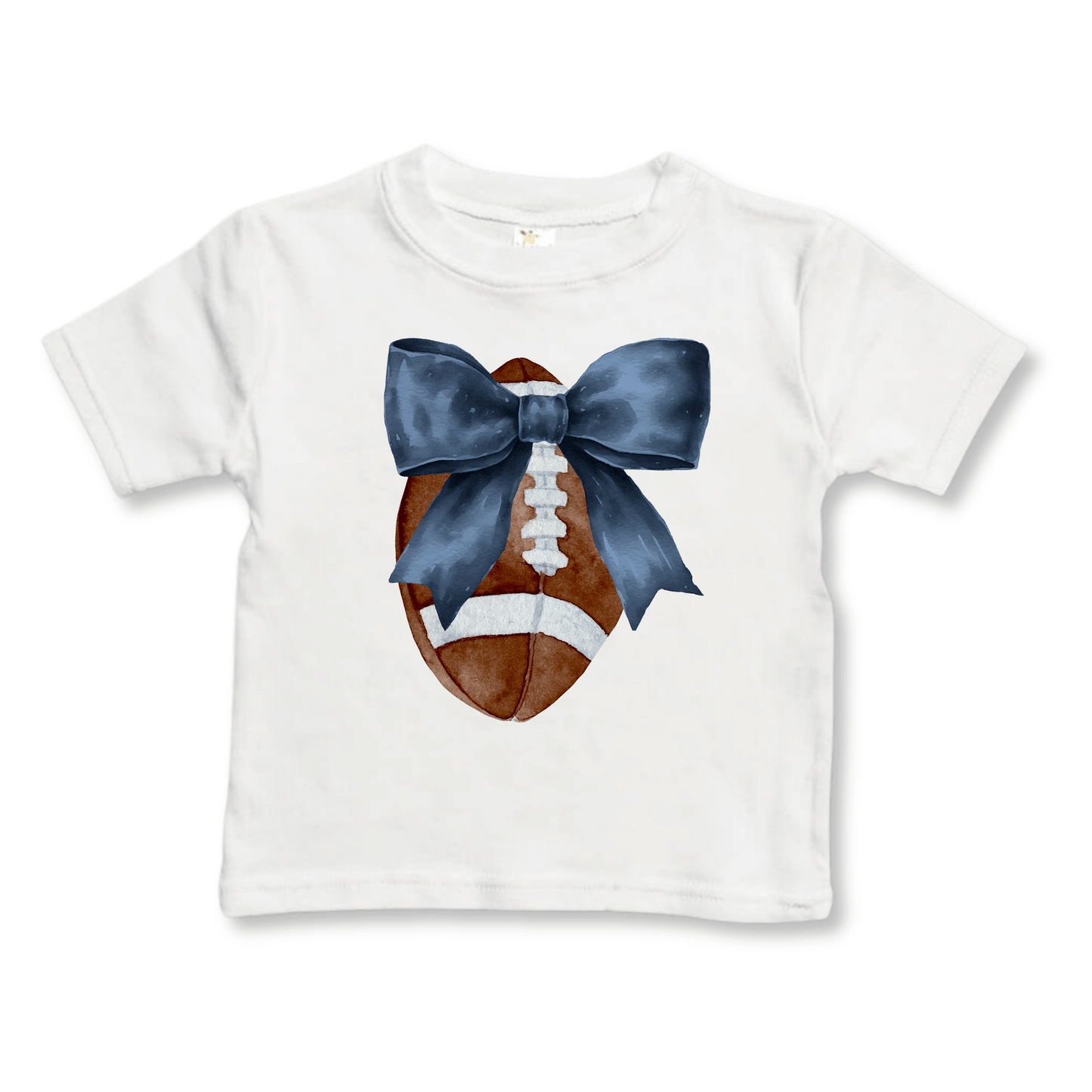 Toddler T-shirt | Sizes 2T to 5/6T | Football Bow