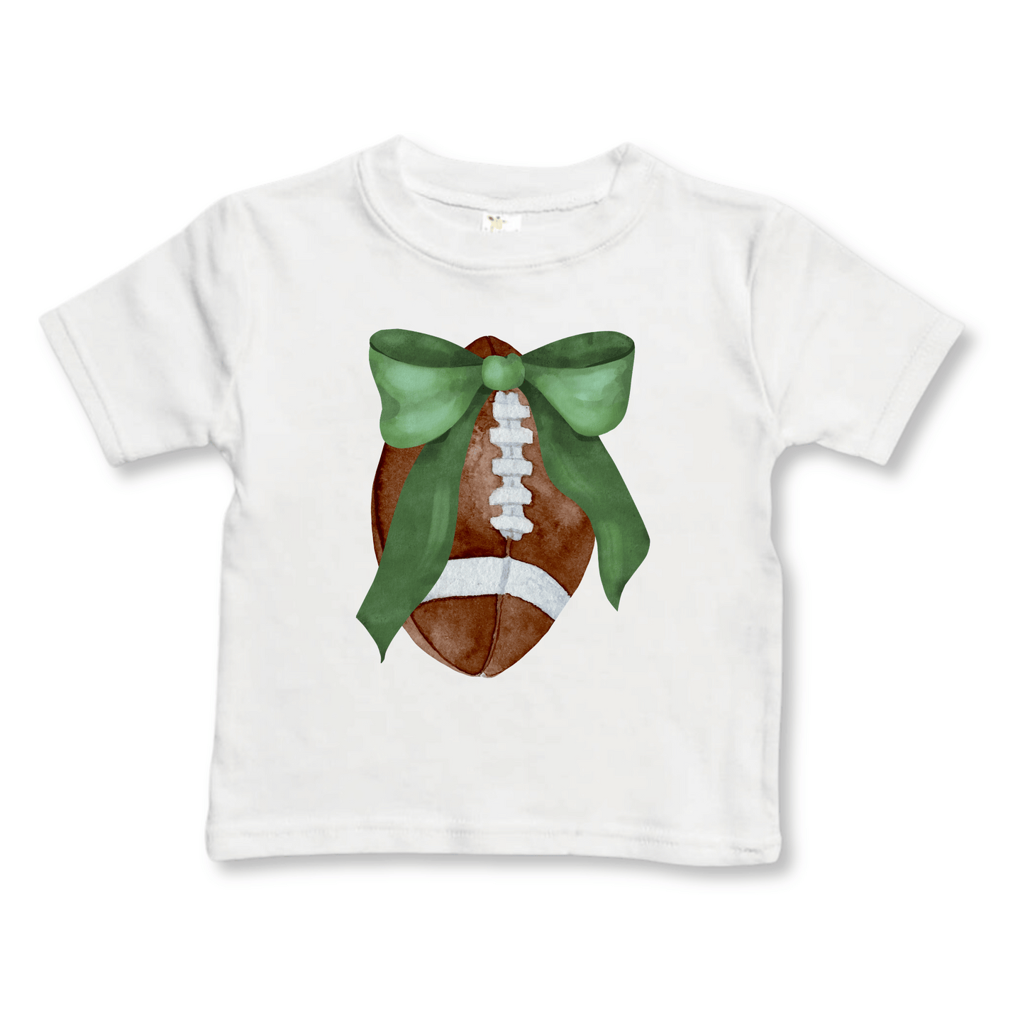 Toddler T-shirt | Sizes 2T to 5/6T | Football Bow