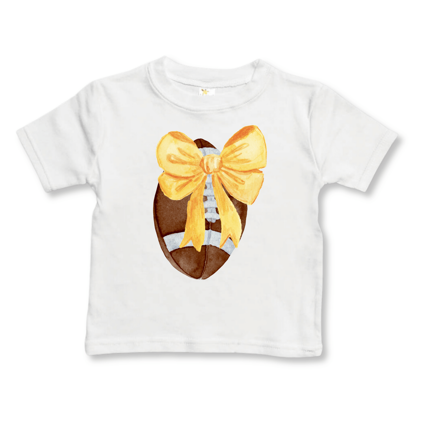 Toddler T-shirt | Sizes 2T to 5/6T | Football Bow