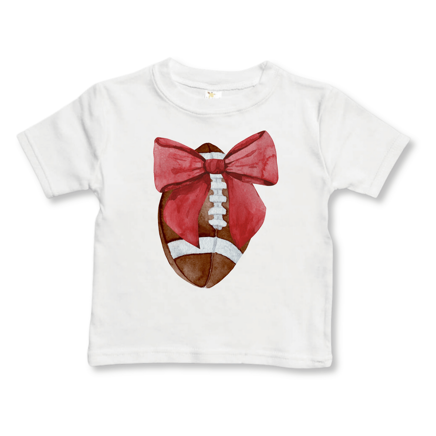 Toddler T-shirt | Sizes 2T to 5/6T | Football Bow