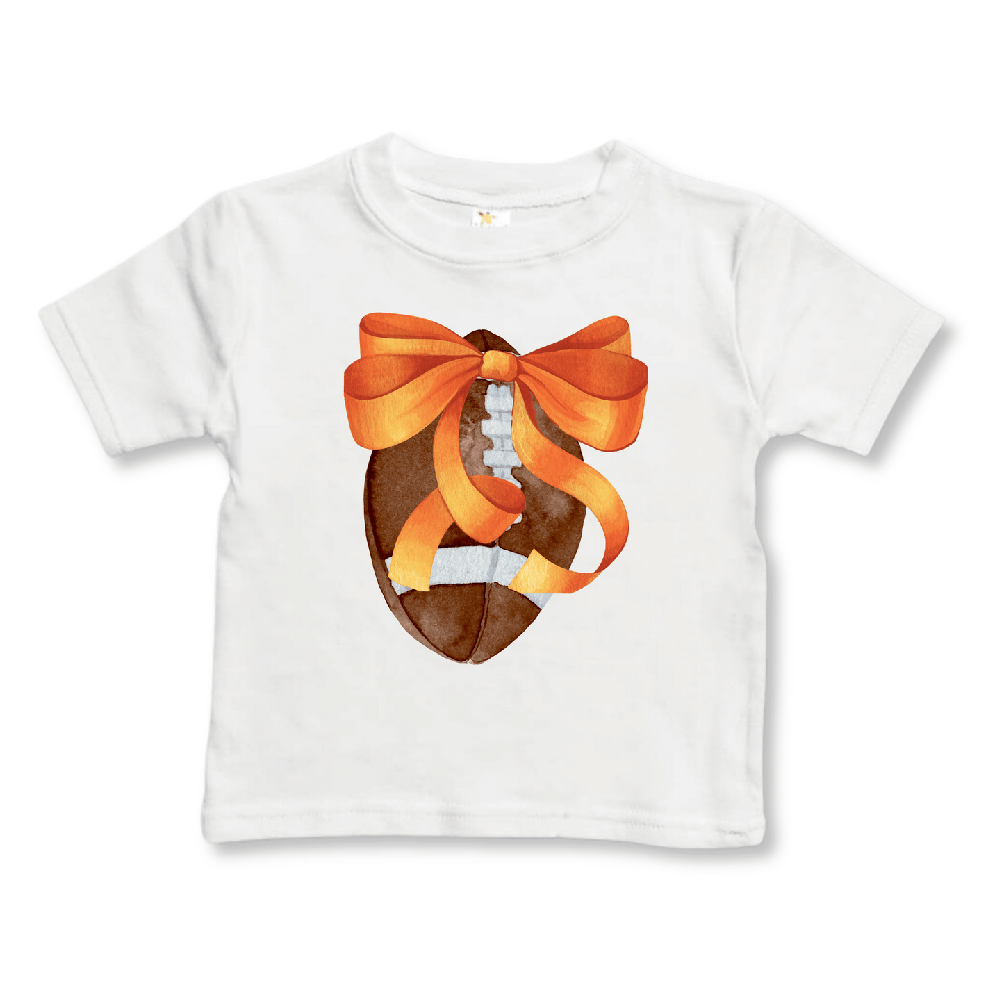 Toddler T-shirt | Sizes 2T to 5/6T | Football Bow