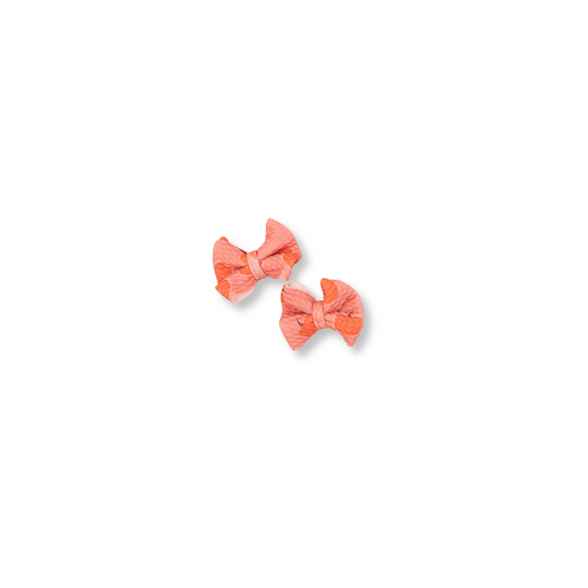 Baby & Toddler Bow | Clip in Set of 2 | Handmade Bullet Bows | Mini Bows | Pumpkins | sclip