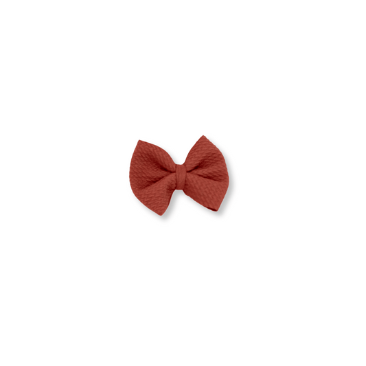 Baby & Toddler Bow | Clip in Hairbow | Handmade Bullet Bow | Small Bow | Pumpkin | sclip | FINAL SALE