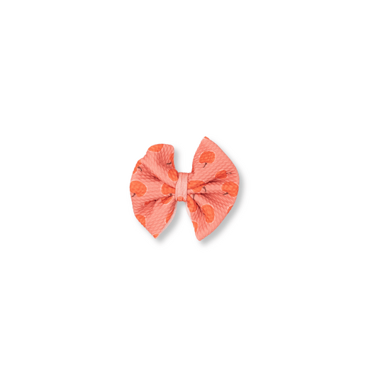 Baby & Toddler Bow | Clip in Hairbow | Handmade Bullet Bow | Medium Bow | Pumpkins | mdclip