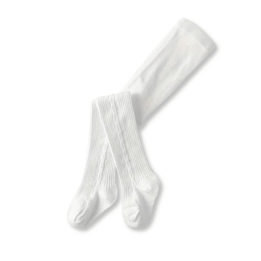 Baby & Toddler Opaque Tights | Sizes 12m to 5T | White