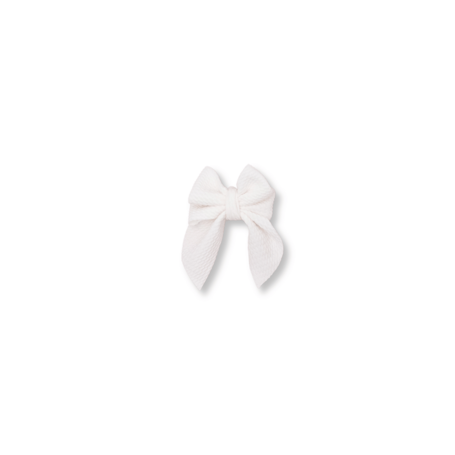 Sailor Bow | Clip in Hairbow | Handmade Bullet Bow | Small Bow | Off White | FINAL SALE