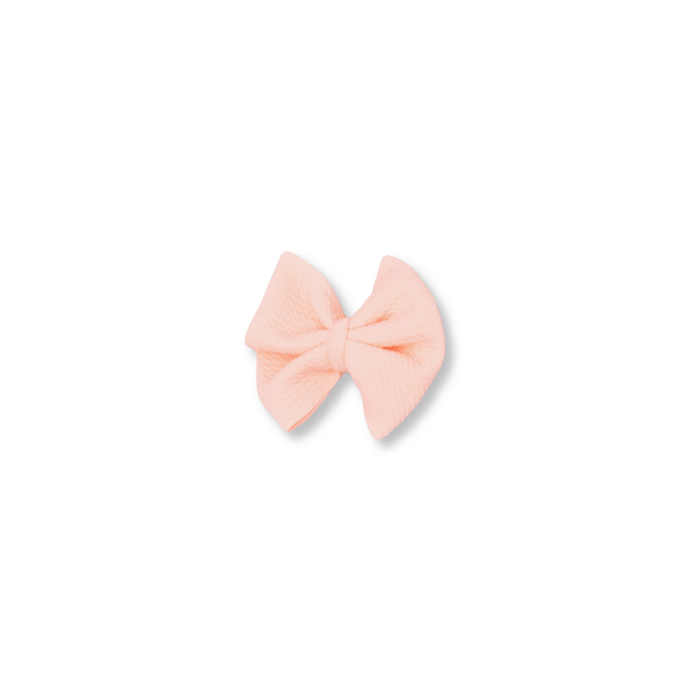 Baby & Toddler Bow | Clip in Hairbow | Handmade Bullet Bow | Medium Bow | Peach | FINAL SALE