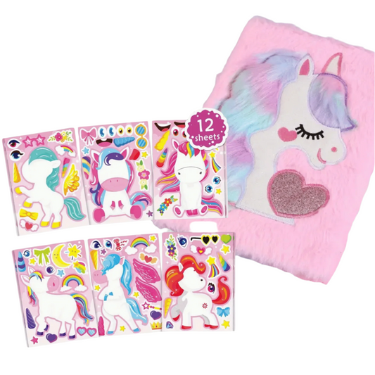 Stocking Stuffer | Unicorn Sticker Book Set