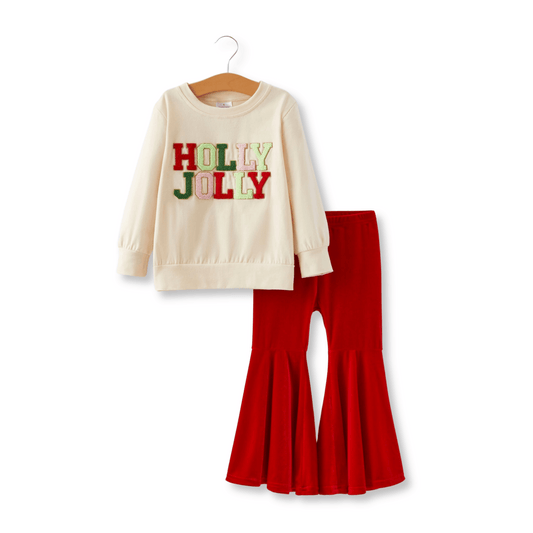 Toddler Two-Piece Set | Sizes 2T to 5T | Holly Jolly