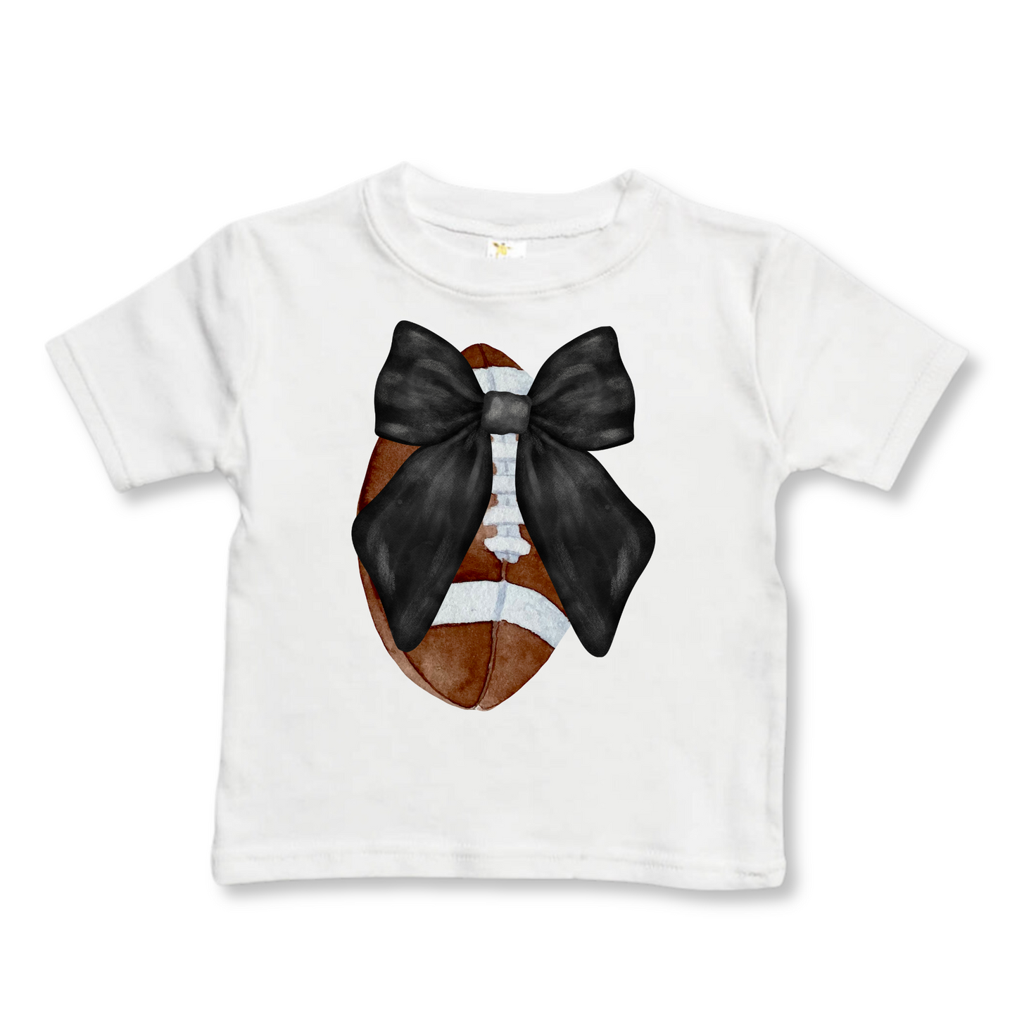 Toddler T-shirt | Sizes 2T to 5/6T | Football Bow