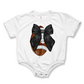 Baby & Toddler Romper | Short Sleeves | Sizes 0-3m to 18-24m | Football Bow