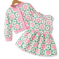 PRE-ORDER Spring Two-Piece Set | Sizes 6-9m to 3T | pink & Green Daisies