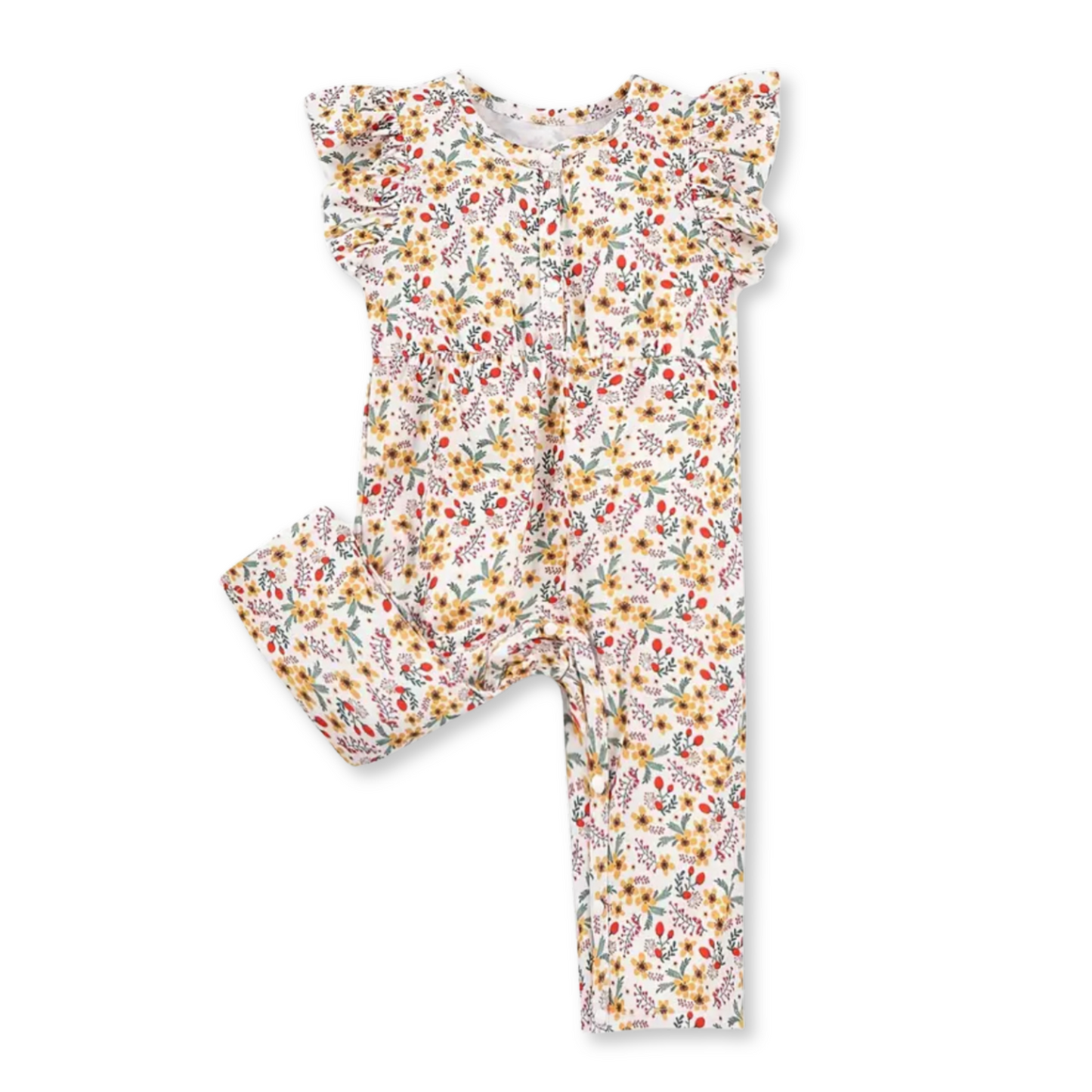 PRE-ORDER pring Jumpsuit | Sizes 3-6m to 18-24m | Yellow Floral